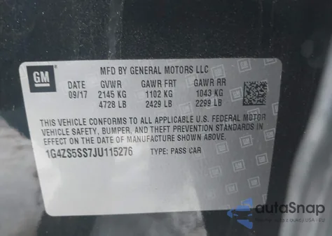 2018 Buick Lacrosse Premium from USA, damaged, VIN 1G4ZS5SS7JU115276